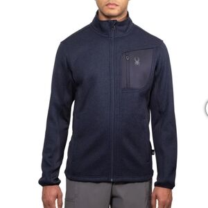 Spyder Men's Full Zip nwt blue